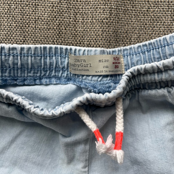 Zara frill soft jean short 9-12 months - Picture 3 of 4